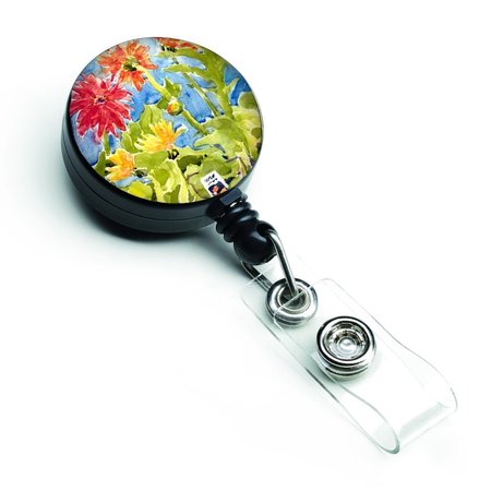 TEACHERS AID Flower Gerber Daisies Retractable Badge Reel TE54485